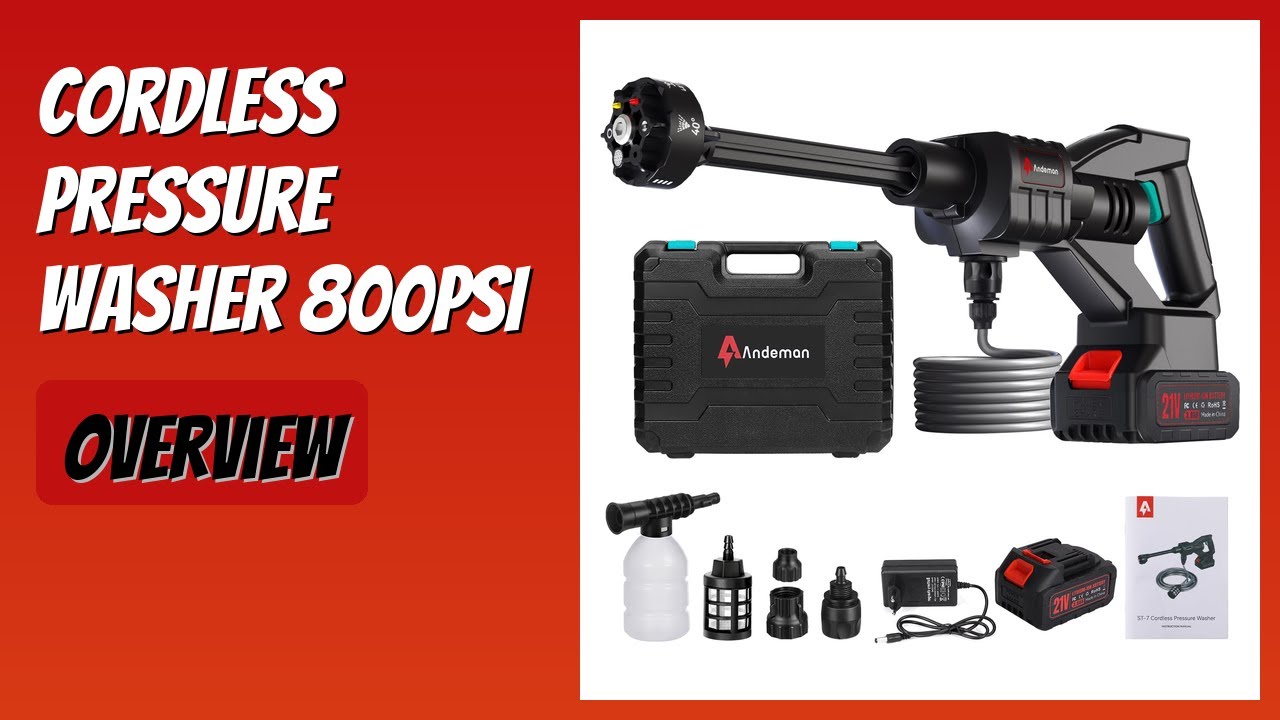 REVIEW (2026): Cordless Pressure Washer 800PSI. Features