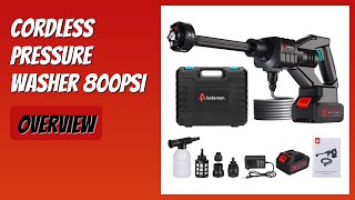 Review 2026 Cordless Pressure Washer 800Psi. Features