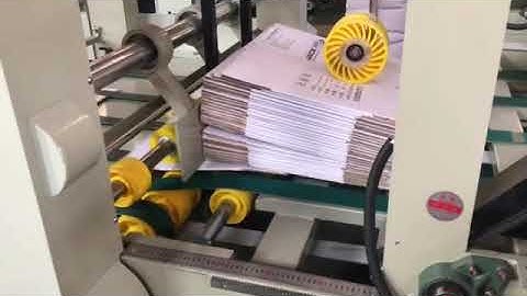 Automatic folder gluer with auto bundle machine
