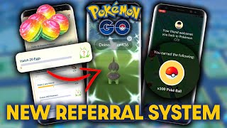 *FREE REWARDS* in POKEMON GO | Referral System Explained *UPDATED REWARDS* screenshot 1