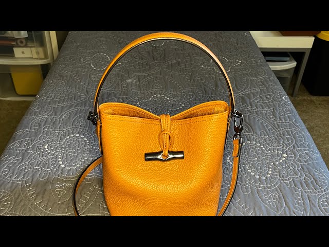 UNBOXING  Longchamp Roseau Essential Leather Bucket Bag