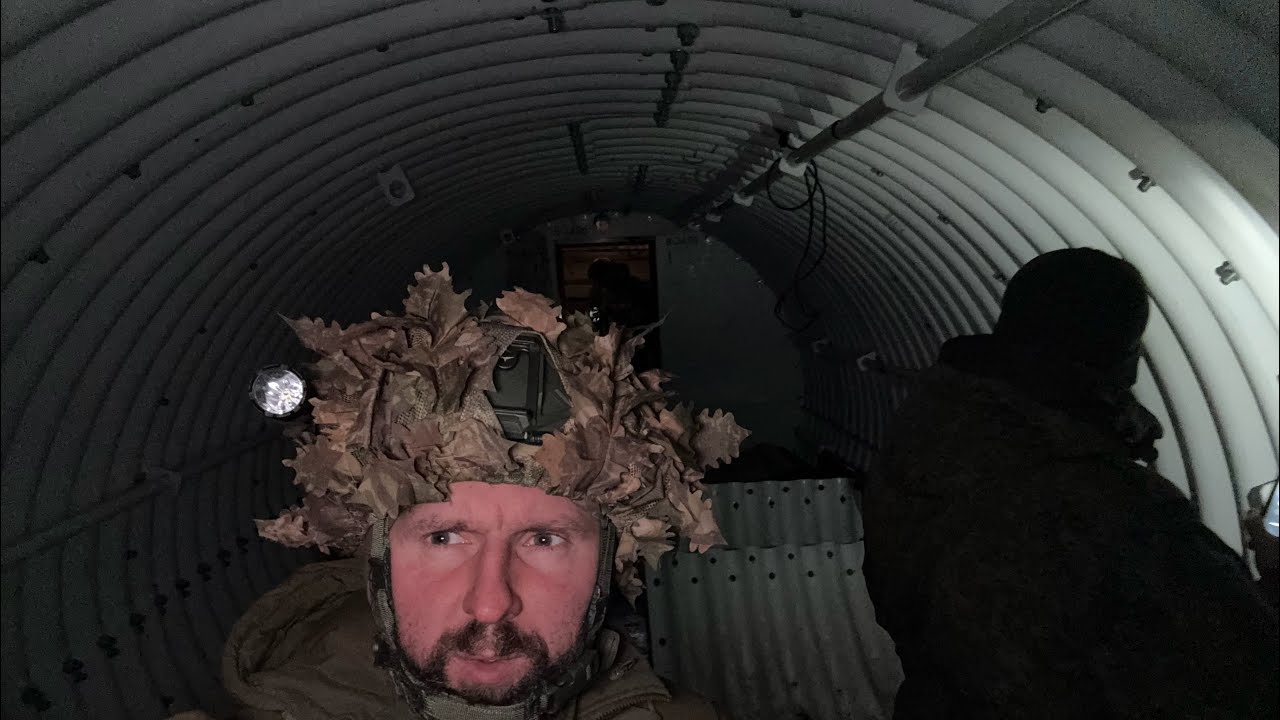 Бункер немцев на позициях гаубицы 777 в районе Покровска 