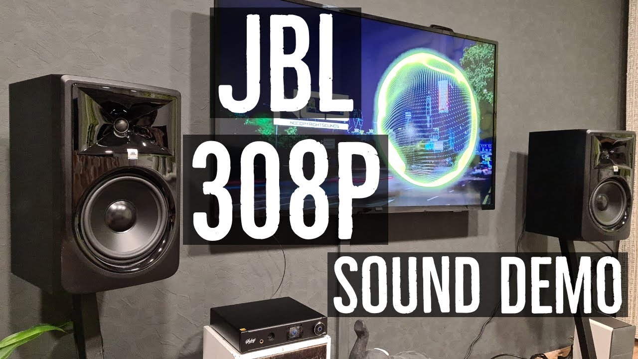 JBL 308P MKII - 2x Monitor de Referência JBL 308P MKII Ativa - Preto