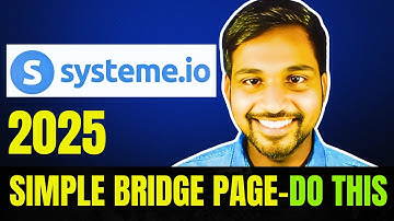 Systeme.io Tutorial For Beginners - Part 4( Step-By-Step - How To Create A Bridge Page)