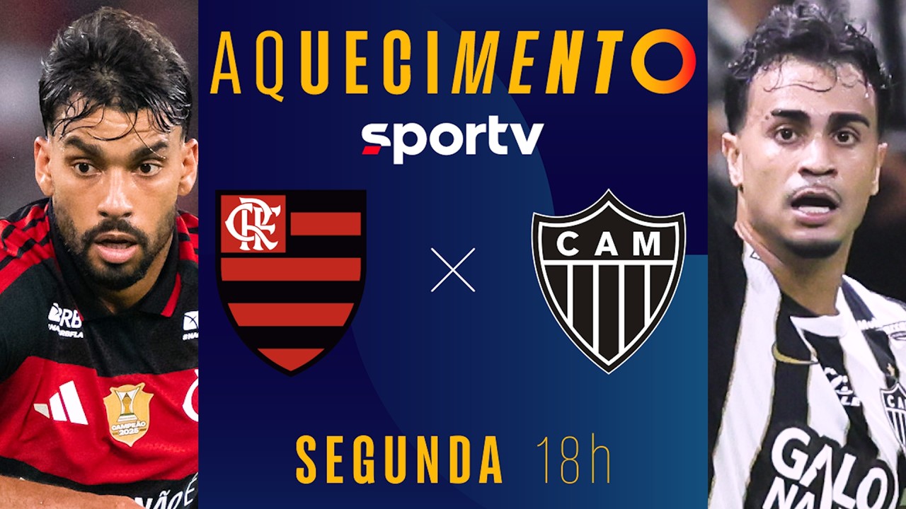 FLAMENGO X ATLÉTICO-MG | AQUECIMENTO AO VIVO | BRASILEIRÃO 2026 | #live | sportv