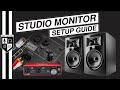 How To Connect Studio Monitors [Placement, Cables, & Settings] w/ Focusrite Scarlett 2i2 3rd Gen