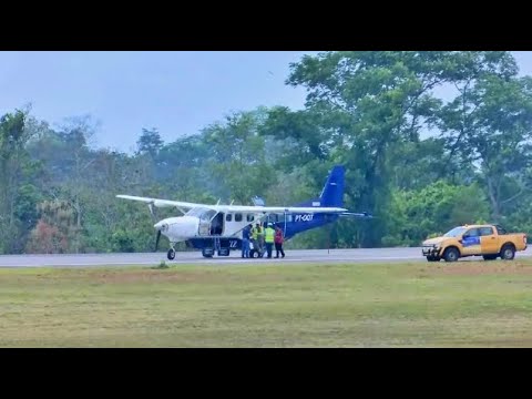 Pneu de avião que faria translado de vítimas de acidente aéreo fura durante  pouso no AC; vídeo, Acre