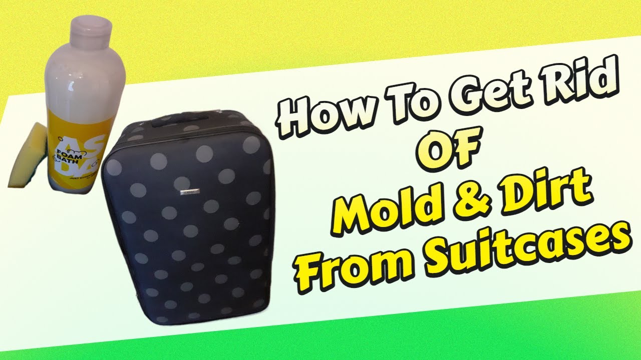 CLEANING LUGGAGE ASMR NO TALKING GET RID OF MOLD & DIRT DIY