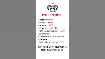 🚀 NFT Project: BearX #shorts