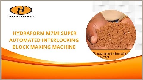 Hydraform M7MI SUPER AUTOMATED Interlocking Block Making Machine