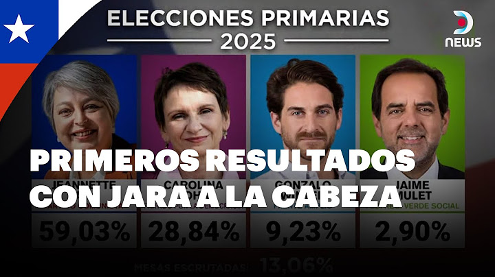 🇨🇱 Primeros resultados de las primarias presidenciales en Chile | DNews