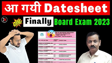 CBSE Released Exam Datasheet Circular, Class 10/12, CBSE Board Exam | CBSE Latest News | Exam News