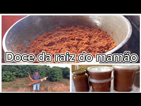 Fomos no café/Arrancamos pé de mamão e fizemos um delicioso doce da raiz do mamão.