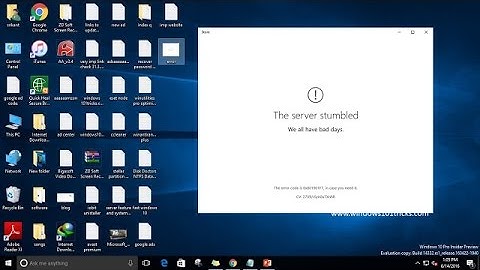 Fix Windows 10 Store Errors : Server Stumbled Error code 0x801901F7