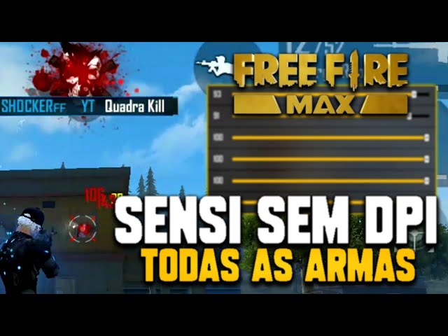 FREE FIRE MAX !!! A MELHOR SENSIBILIDADE SEM ALTERAR A DPI 