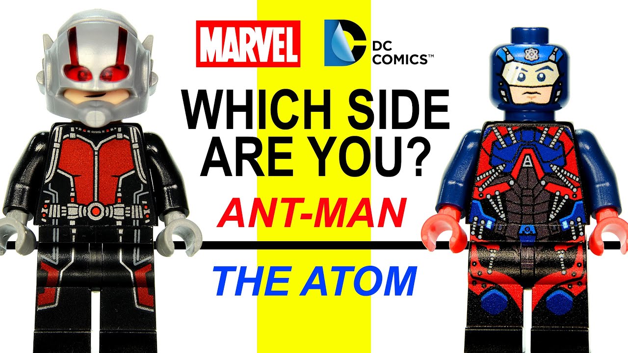 Lego Ant Man Team Vs The Atom Team Marvel Vs Dc Comics Which Side Are You Youtube