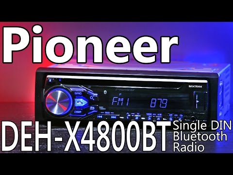 Pioneer DEH-X4800BT Single DIN Bluetooth Radio