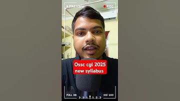OSSC CGL 2025 NEW SYLLABUS