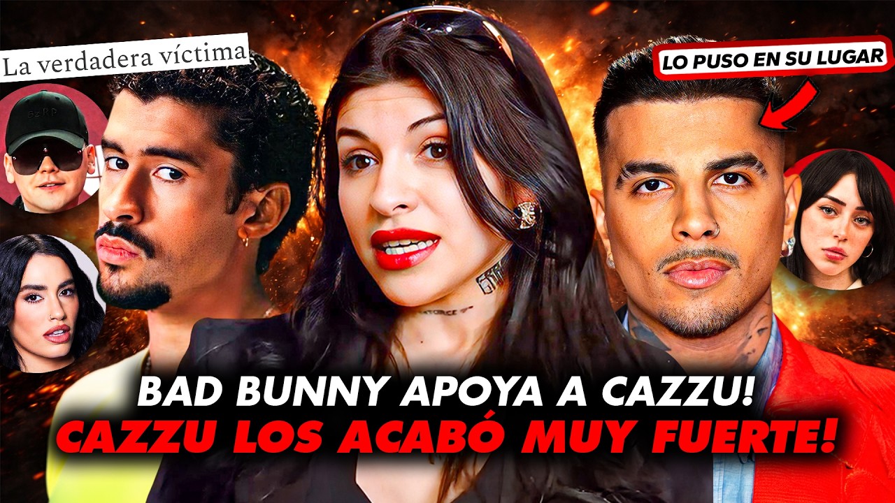 CAZZU RESPONDE CON TIRADERA A RAUW ALEJANDRO Y JHAYCO ¡BAD BUNNY, NICKI Y BIZARRAP SALEN A APOYARLA!