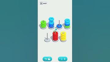 COLOR HOOP STACK SORT PUZZLE GAME
