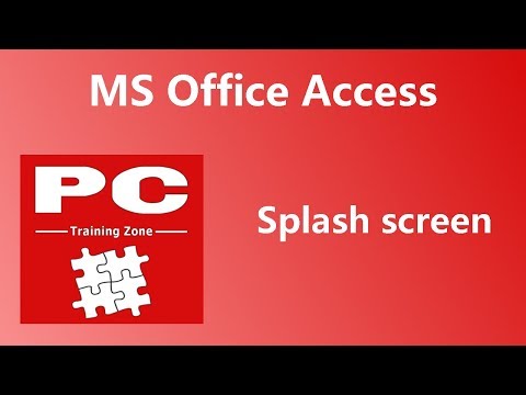 MS Office Access -  Splash Screen