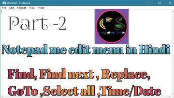 Notepad me edit menu part - 2//Use to edit menu in Notepad.