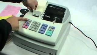 Sharp XE-A102 Cash register Installation video