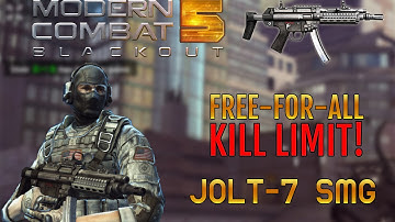 Modern Combat 5: Blackout - FFA Kill Limit! - KILL STREAK MARATHON - JOLT-7 MP #2