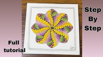 When Lines Meet Mindfulness – Zentangle Magic”| Drawing Tutorial For Beginners 