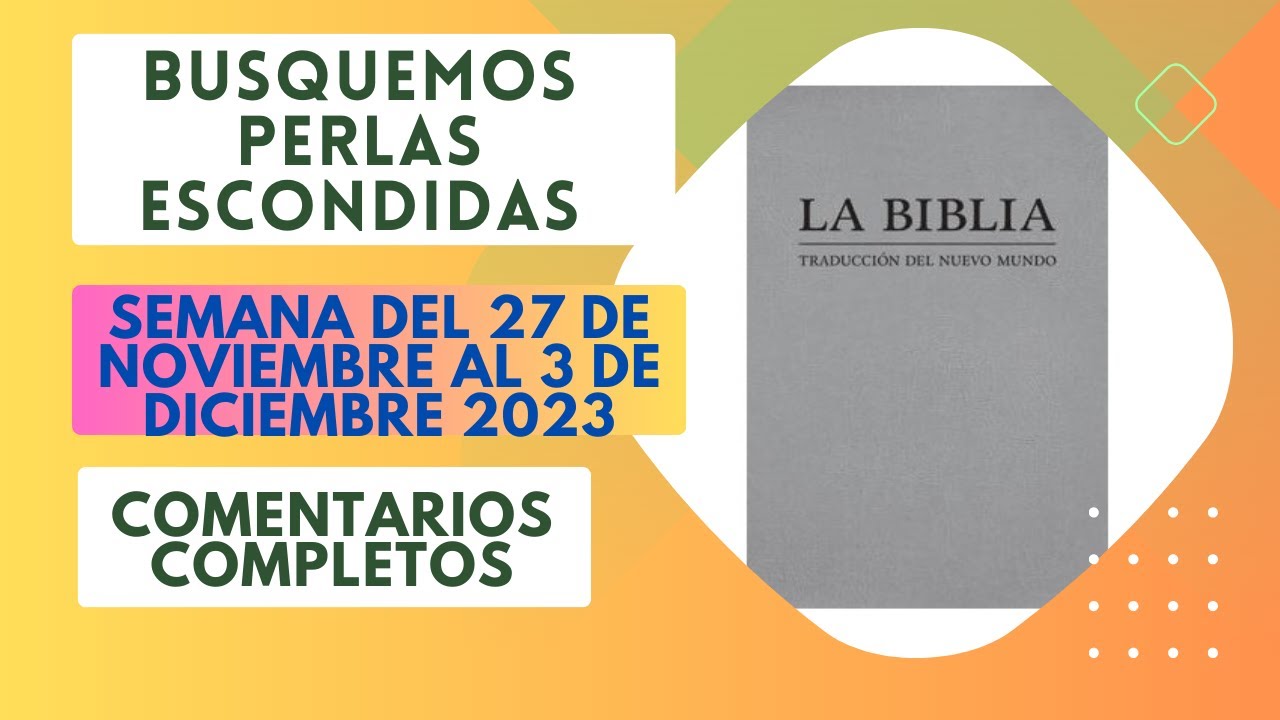 BUSQUEMOS PERLAS ESCONDIDAS DE ESTA SEMANA | Respuestas (27 al 3 de