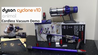 Dyson V10 Animal Cordless Vacuum Explanation And Demo - Youtube