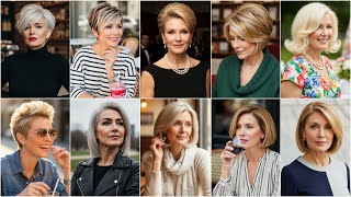 Blonde Short Haircuts for Women Over 50 - New Blonde Hair Bob Styles for Old Ladies 2025