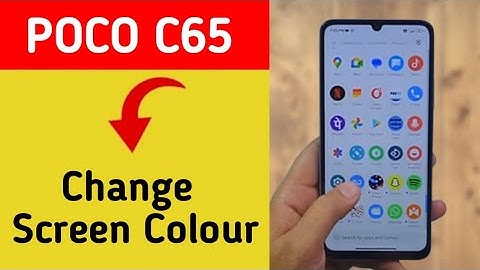 How to change screen colour, Poco C65 me display colour change kaise karen, display colour problem