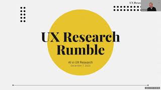 AI in UX Research