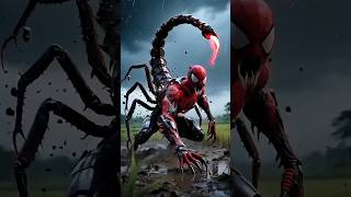 Spiderman’s Ultimate Transformation: The Scorpion Hybrid Awakens 😱🔥 #shorts #spiderman #ai #marvel