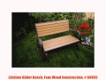 Lifetime Glider Bench Faux Wood Construction # 60055 Lifetime Glider Bench Faux Wood Construction # 60055