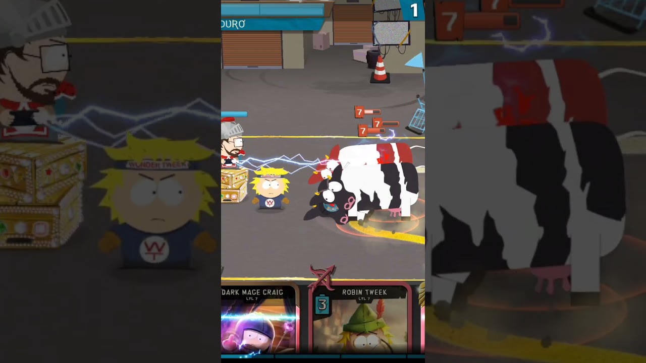 Wonder Tweek VS Cow Stampede | South Park Phone Destroyer