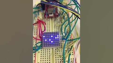 LED Matrix Clock using Binary