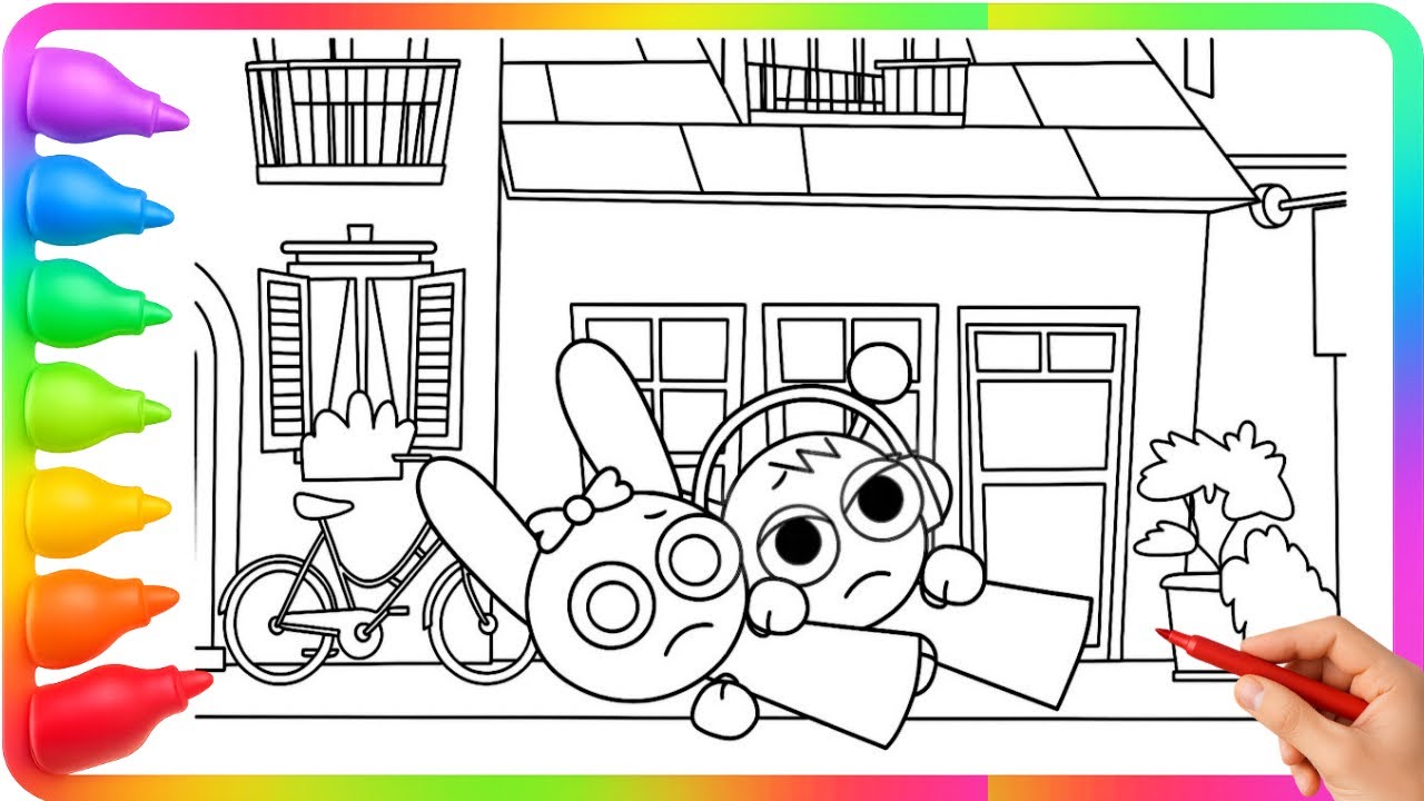 Раскраски Incredibox Sprunki: Невероятно приятные #sprunki #millionviews #drawing #art