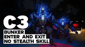 SCUM C3 Bunker Enter & Exit | No Stealth Skill | New Mech Robots | 0.85 Update