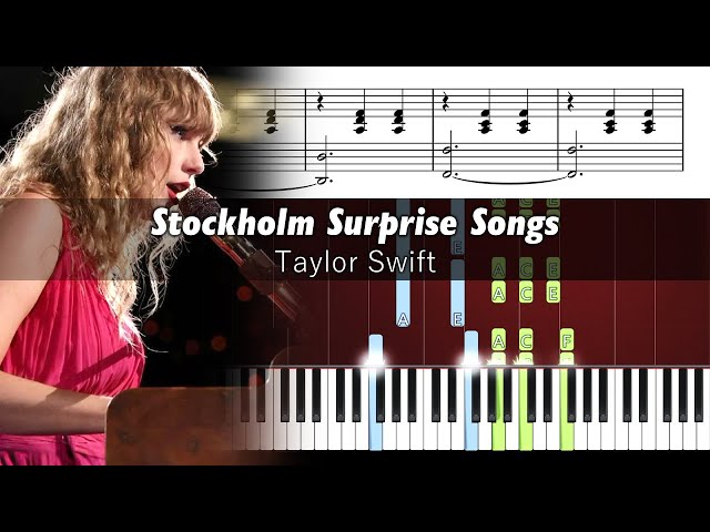 Taylor Swift - Stockholm Surprise Songs - Accurate Piano Tutorial with Sheet Music class=