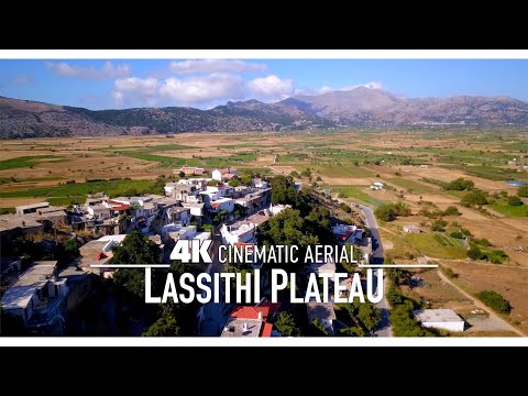 LASITHI Λασίθι Drone 4K 🇬🇷 Aerial Οροπέδιο Λασιθίου CRETE GREECE