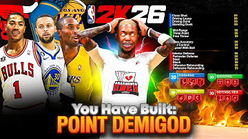 The BEST POINT GUARD BUILD On NBA 2K26! 10+ LEGEND BADGES, 99 THREE, DUNKS, DEFENSE