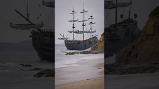 Adding CG Ship into REAL Drone Videos #cg #vfx #visualeffects #pirates #blender3d