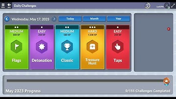 【New Microsoft Minesweeper】 Main Game + Daily Challenges 2023/05/17