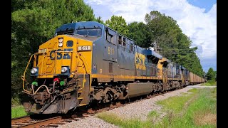 CSX E319-29 rolling NB at Garden Valley Ln w/ ES44AH 811 leading & nice K5LA horn