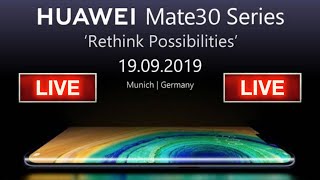 HUAWEI Mate30 Series Global Launch Live