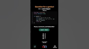 ONLY A GENIUS CAN SOLVE THIS C++ QUIZ! 💡 | Video 75 | #shorts