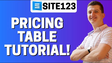How To Add Pricing Table In Site123