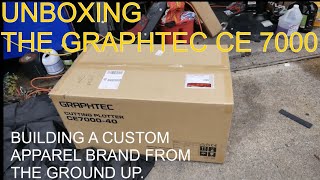 GRAPHTEC CE7000-40 UNBOXING : BUILDING AOE CUSTOM APPAREL FROM THE GROUND UP